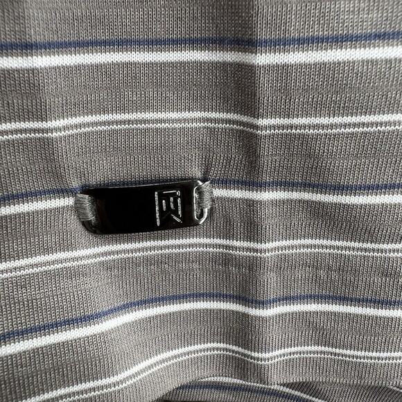 Nike Golf Tiger Woods Collection Fit DRY Mens Golf Polo Shirt Size XL Striped - Picture 2 of 10